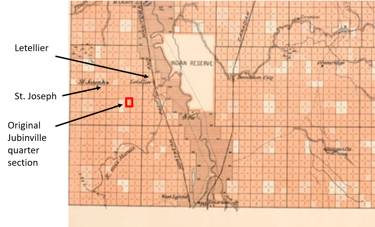 Carte de localisation du homestead